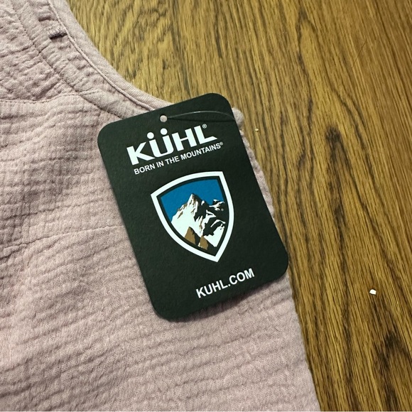 Kuhl Women's Mauve Tank Top Button Klover Tank Lilac Breeze Small NWT sleeveless - Picture 6 of 9